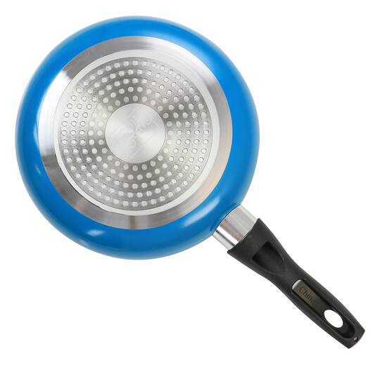 Gibson Home® 8" & 10'' Blue Aluminum Frying Pan Set